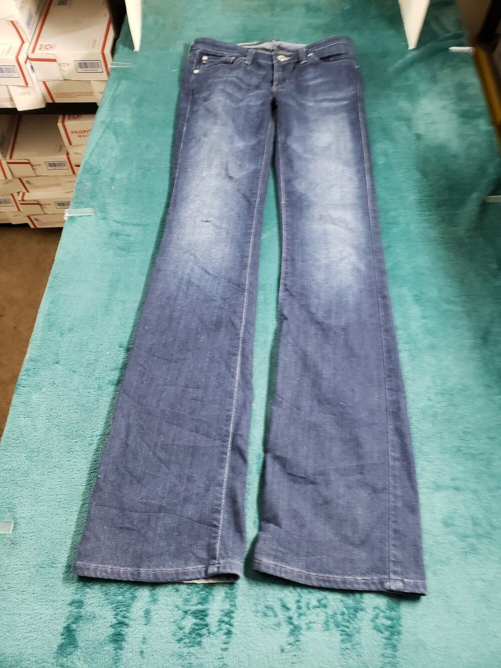 Adriano Goldschmied Jeans Size 26 Women Blue Stretch The Angel Bootcut Flare USA
